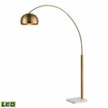 Elk Signature Solar Flair 77'' High 1-Light Floor Lamp - Aged Brass - Includes LED Bulb D3591-LED